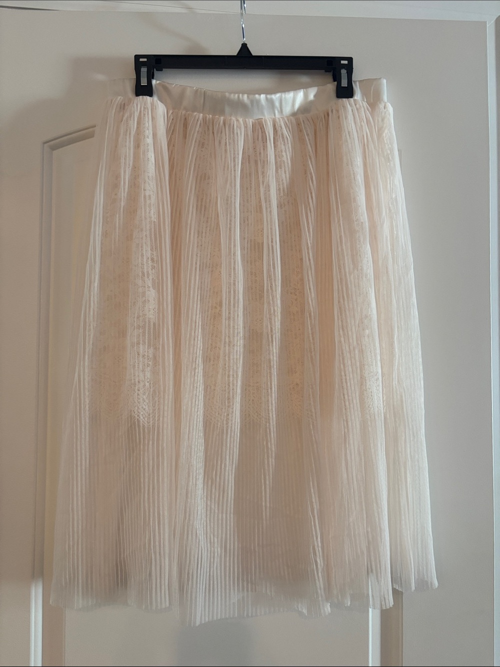 Victoria's Secret Cream Layered Tulle Circle Skirt